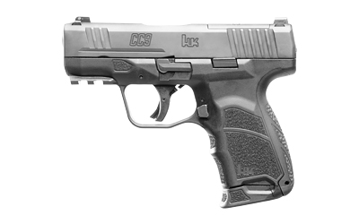 HK 81000551 CC9  Micro Compact 9mm Luger 10+1 3.32" Black Polygonal Rifled Barrel, Optic Ready/Serrated Steel Slide, Polymer Frame w/Picatinny Rail, Black Interchangeable Backstrap Grip, Ambidextrous