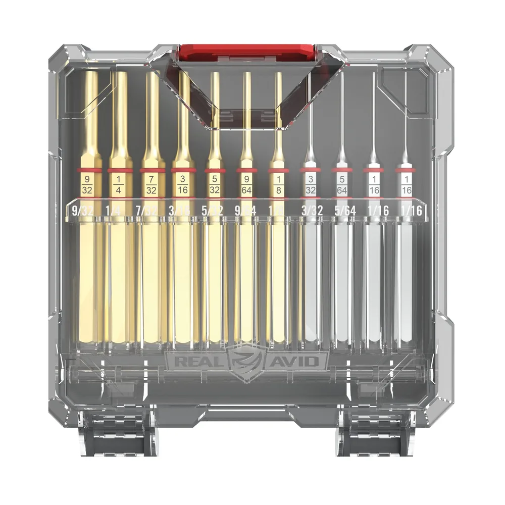 Accu-Punch® 11-Piece Standard Brass & Steel Pin Punch Set