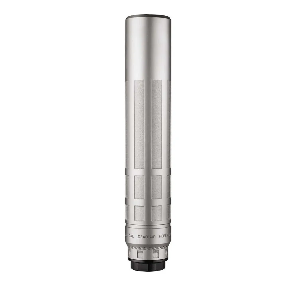 Dead Air Nomax 33 — 5/8x24 Raw Titanium Satin Bead Blasted