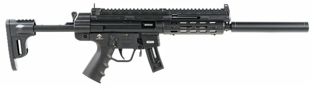 GSG GERGGSG1610ML GSG-16  Full Size 22 LR 10+1 16.25" Black Black Polymer Receiver Black Collapsible w/Storage Compartment Stock Right Hand