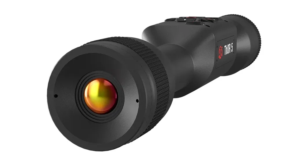 ATN TIWST5319A Thor 5 320 Thermal Rifle Scope, Black Anodized 3-12x Smart Mil Dot Reticle w/Zoom 320x240, 12 Microns 60 fps Resolution