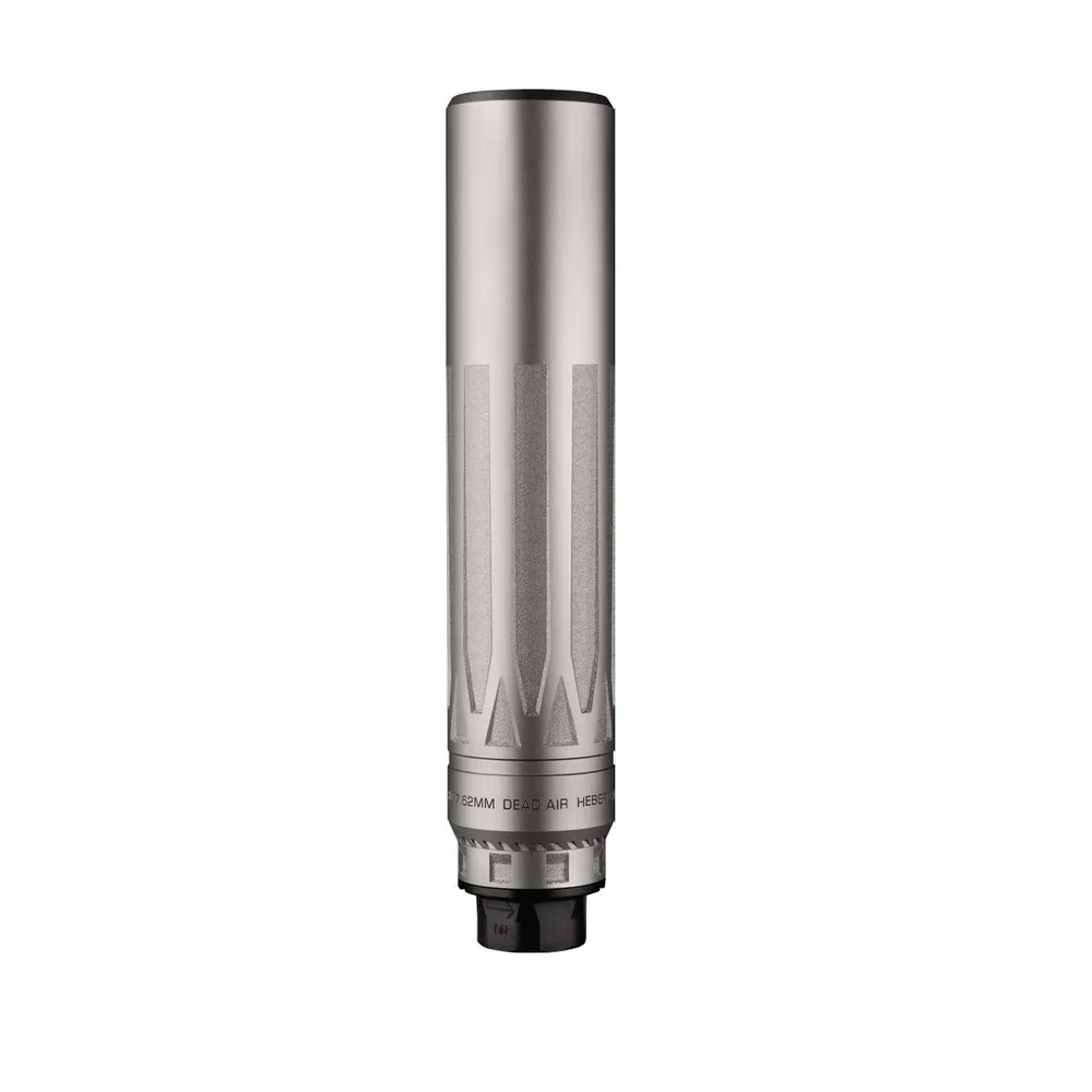 Dead Air Nomad LTI XC Xeno — 7.62mm (.308) 5/8x24 Raw Titanium Satin Bead Blasted