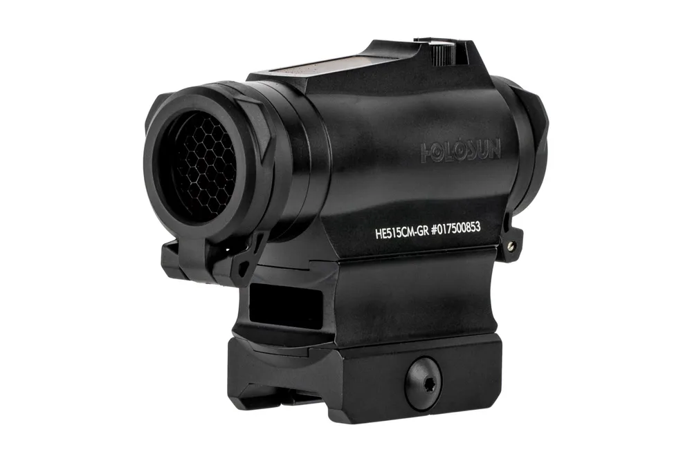 Holosun 515CM Solar Powered Micro Red Dot Sight - Circle Dot - Green Reticle