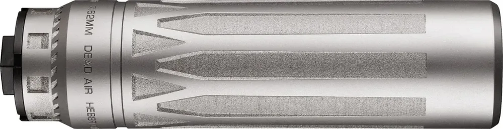 Dead Air Nomad TI XC — 5/8x24 Raw Titanium Satin Bead Blasted