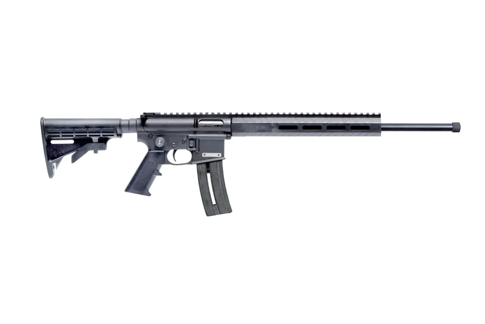 Mountain Billy Gun Lab MBGL-GOAT15-TB-1 Goat-15 Helium 22 LR 1rd 16" Black Threaded Barrel, Black Polymer Receiver w/Picatinny Rail, M-LOK Handguard, Black Adj 7 Position Polymer Buttstock, Black Poly