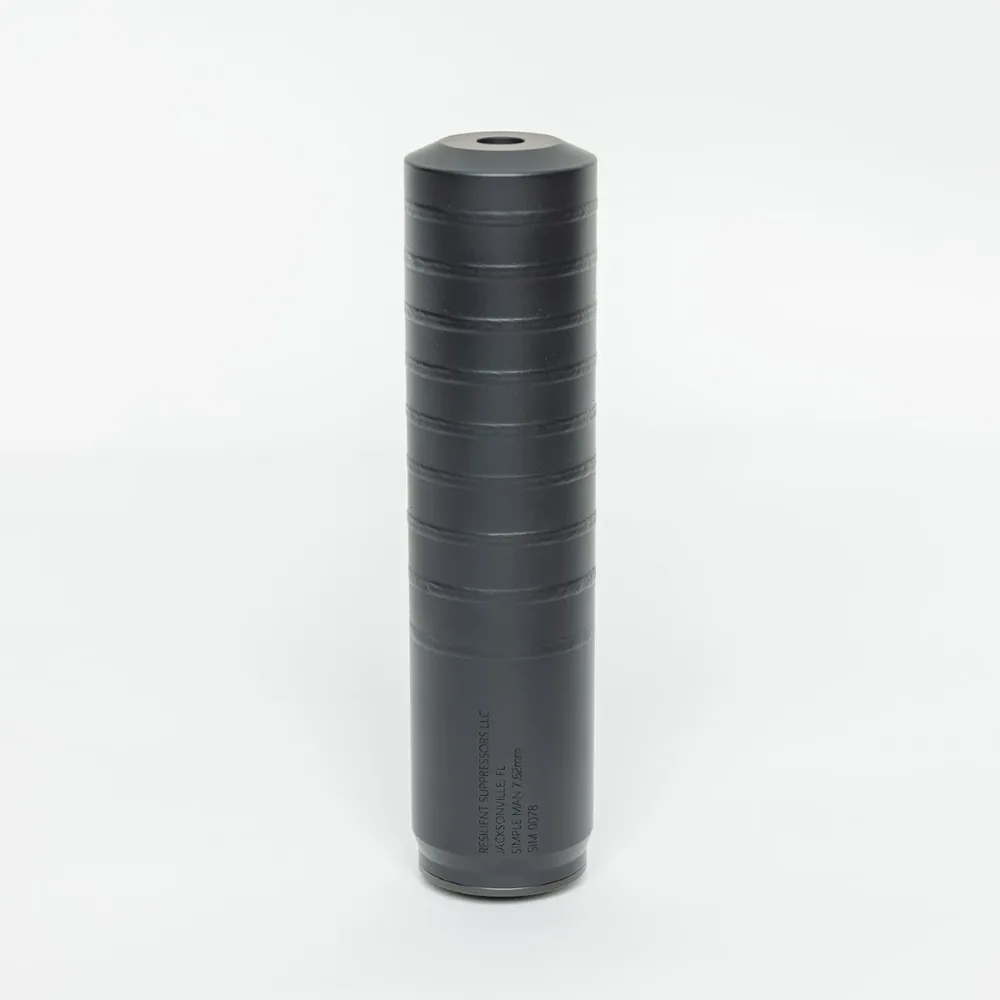 Resilient Suppressors Simple Man 7.62 — Black 7.62mm (.308) - 1.375x24