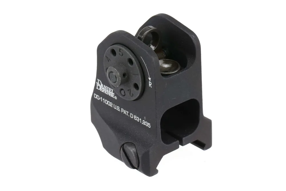 Daniel Defense 1906411002 A1.5 Fixed Rear Sight  Black Hardcoat Anodized Fixed Rear Sight