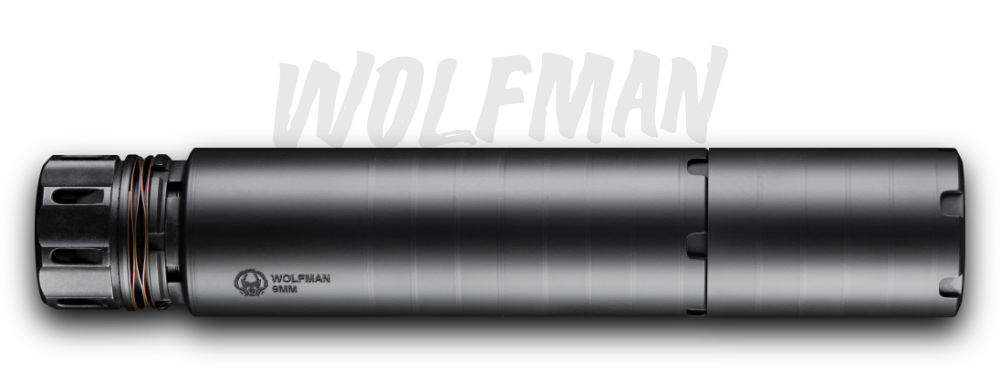 DEAD AIR Wolfman with Keymicro Adapter and MB — 9mm (9mm) Black