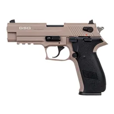 GSG GERG2210FFT FireFly  22 LR 10+1 4" Tan Steel Barrel, Serrated Slide, Zinc Alloy w/Accessory Rail Frame, Black Polymer Grip