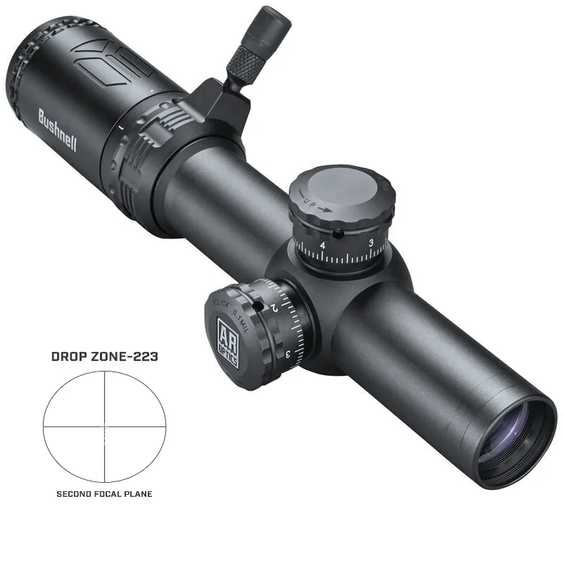 Bushnell AR71424   Black 1-4x24mm 30mm Tube Drop Zone-223 BDC Reticle