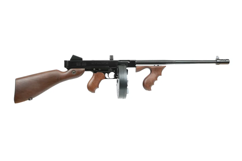 Thompson T550D 1927A-1 Lightweight Carbine 45 ACP 20+1/50+1 16.50" Blued Aluminum Alloy Barrel & Receiver, Walnut Grain Fixed Stock & Grip