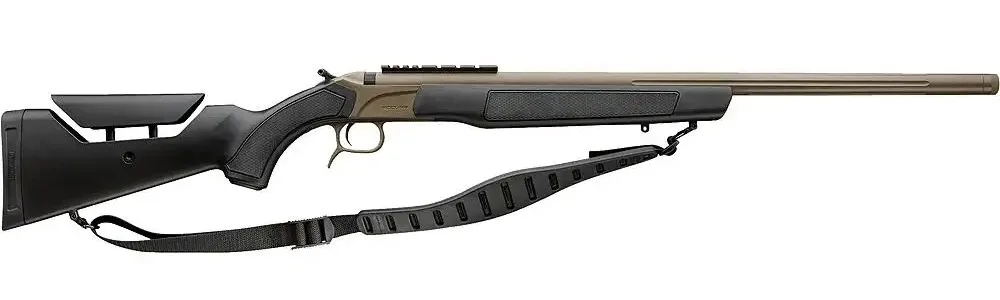 CVA PR3211NM Accura LR-X 50 Cal 209 Primer 30" Flat Dark Earth Nitride Cerakote Fluted Threaded Barrel, Picatinny Rail Receiver, Black Adj Comb Synthetic Stock